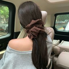 复古豹纹四层大肠发圈女高弹力扎头发绳网红新款丸子头绳发饰皮筋