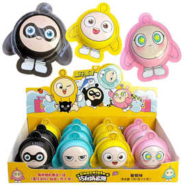 网红儿童趣味蛋仔派对贴纸脆皮奶酪味圆球软糖跳跳糖零食礼物批发