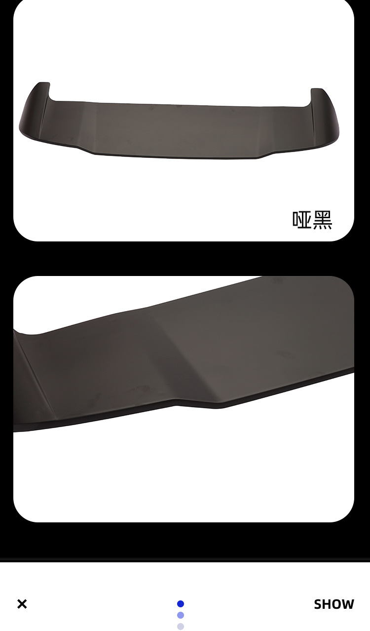 Suitable for BMW X3iX3 top wing G01G08 modified Black Samurai top wing carbon pattern rear spoiler wing