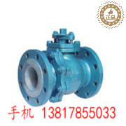 Q41F46衬氟球阀 碱防腐蚀衬里四氟爆截断阀