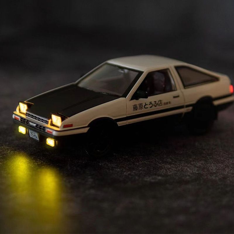 Jianyuan 1:32 Fujiwara tofu shop AE86 alloy car model toy collection ornaments cross-border hot factory wholesale