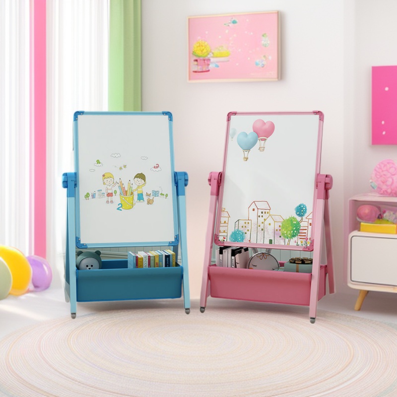 Tablero de dibujo para niños bebé magnético de doble cara enseñanza hogar pequeña pizarra soporte pintura graffiti borrable escritura pizarra