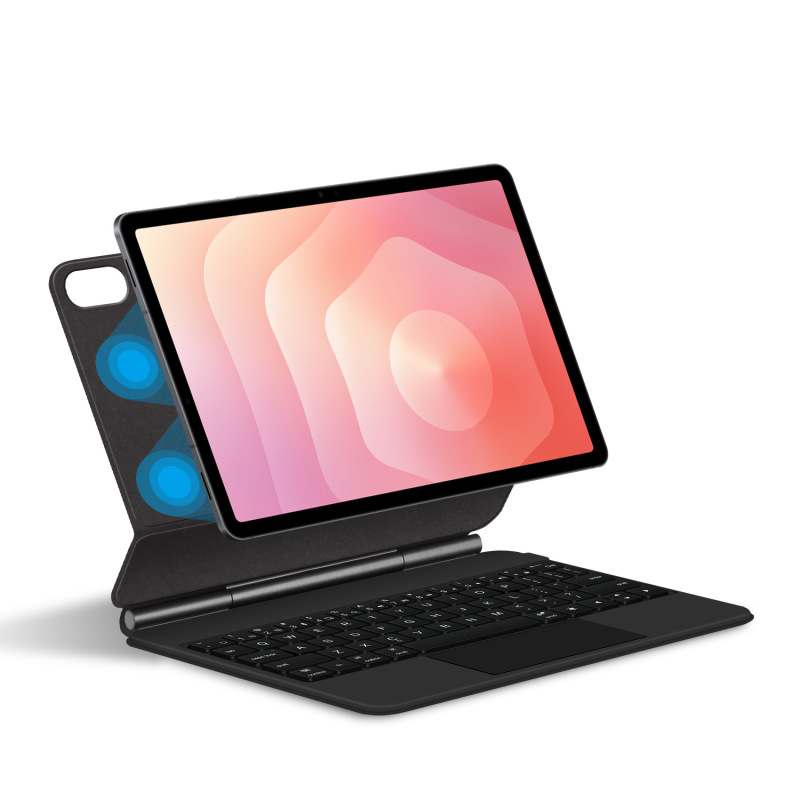 Magic Keyboard Is Suitable for Samsung Tab S10Lite Tablet 11inch S9/S8 Arabic, French, German, Korean and Russian Keyboards
