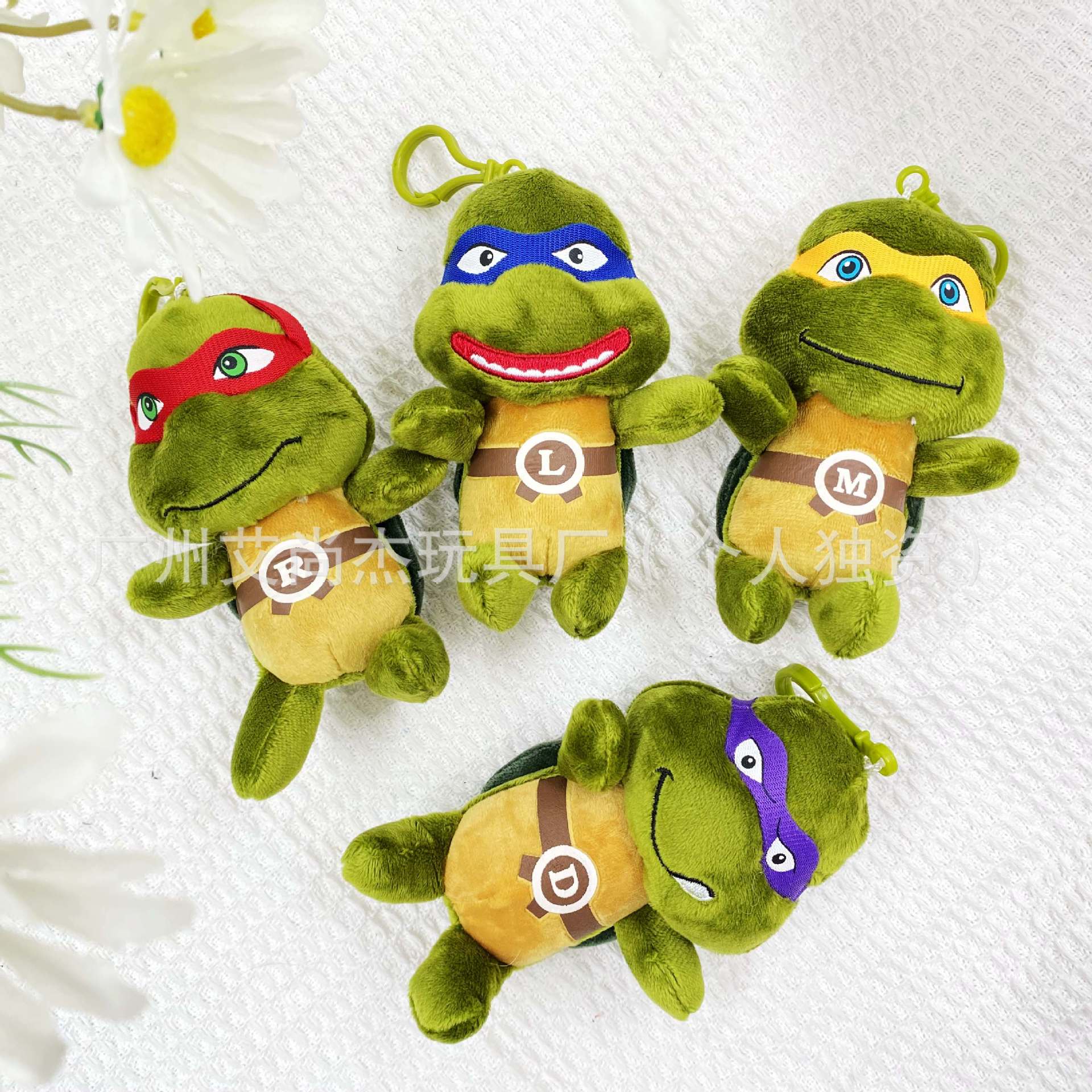 Cross-border Ninja Turtle night market TikTok Net red doll new 4-inch grab machine doll toy company gift wholesale