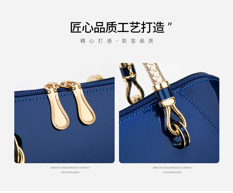 fashion shiny patent leather oneshoulder handbagspicture23