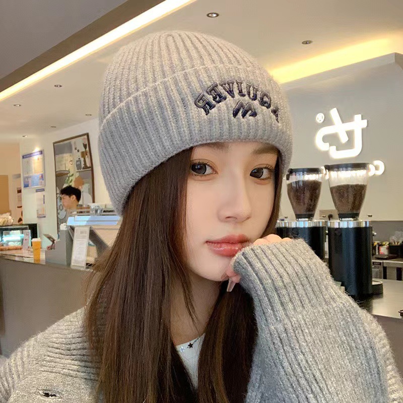 Cadeau de Nouvel An Petit Chaperon Rouge Unisexe Bonnet en Laine Tricoté Chaud pour la Chaleur de l'Automne et de l'Hiver_voghion.com