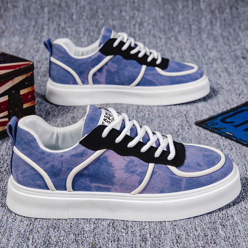 2024 Four Seasons Cloth Inkjet Outdoor Sketching Board Shoes Tooling Men's Shoes Air Force One Live Hong Kong Style Casual Shoes