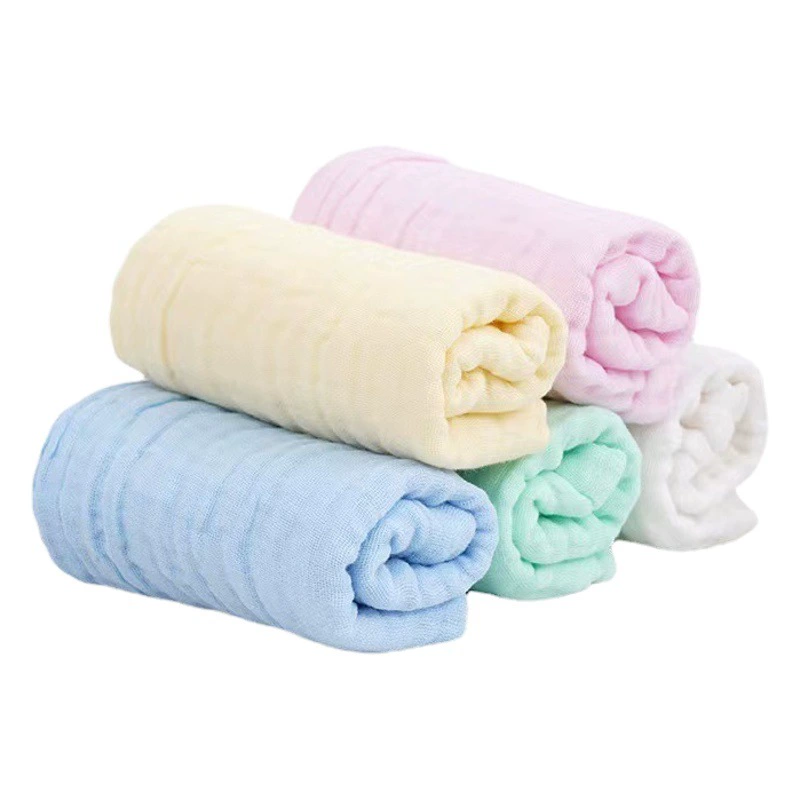 Обычное Марлевое квадратное полотенце, детское полотенце для слюны, шестислойное Хлопковое полотенце для лица новорожденного, детское полотенце оптом