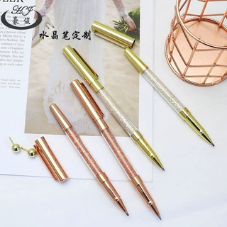 定制时尚水晶签字笔多彩水钻签字笔插套中性笔礼品笔7天出货文具