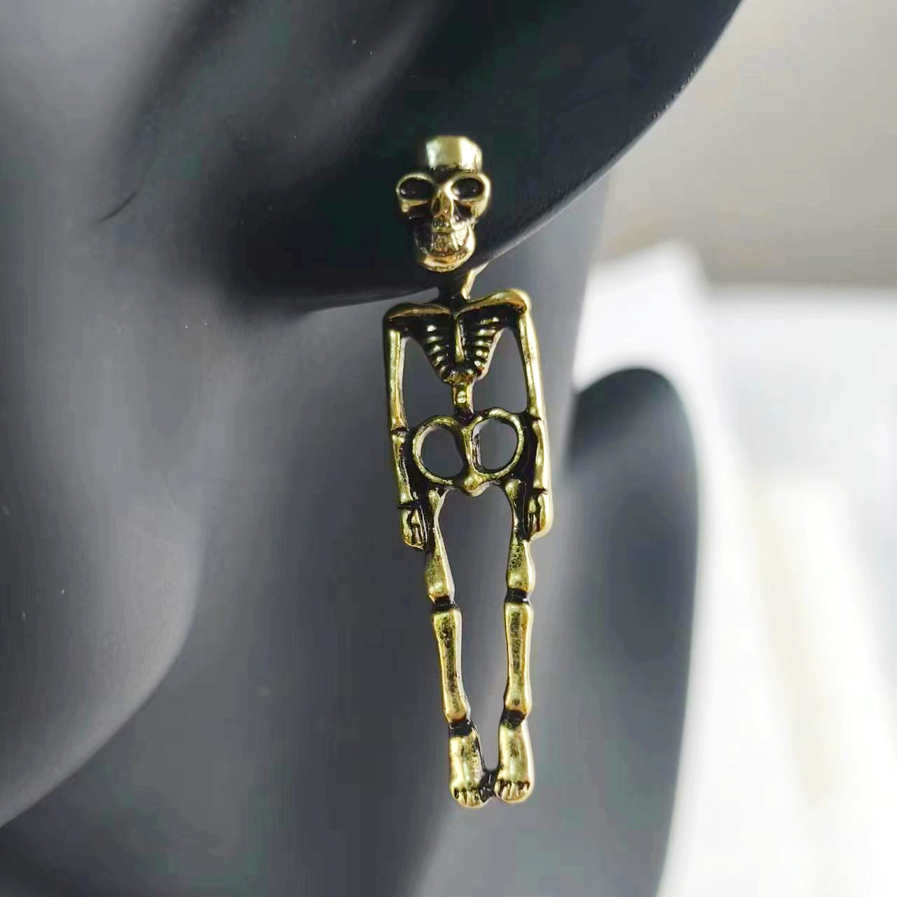 Серьги, съемная модная скелетная фигура для невесты, хэллоуин