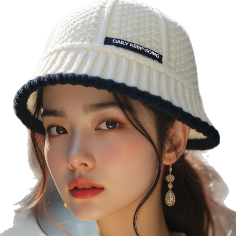 秋冬季新款韩版显脸小保暖水桶渔夫帽遮脸复古百搭盆帽子女潮8292|undefined