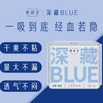 她研社深藏BLUE240mm日夜用姨妈巾卫生巾安睡裤超薄干爽防漏正品
