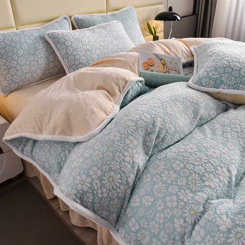 벨벳 눈송이-블루 [벨벳 및 두꺼워짐, 정전기 없음]