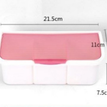 L2412 8318 Caja de condimentos de tres compartimentos Caja de condimentos de cocina Tarro de condimentos Combinación de MSG Tanque de sal Tienda de 3 yuanes