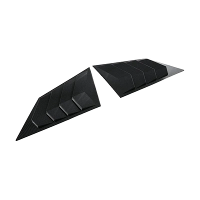 Handle, Horn-Shaped Mirror Cover, Door Bowl, Other Automotive Exterior Supplies - rear-window-louvers-carbon-fiber-pattern