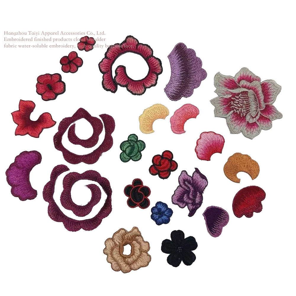 Маленькая цветочная вышивка, маленькая одежда diy, чтобы заполнить отверстие, наклейка Hanfu Cheongsam, дикая персонализированная декоративная наклейка