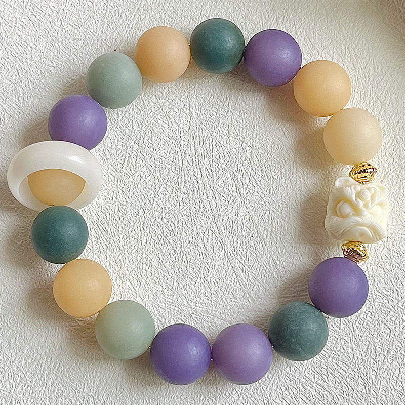 보라색 링 로터스 [핫 라운드 비즈]