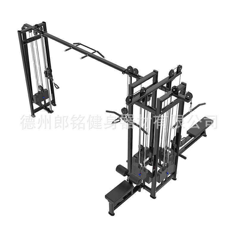 Estación de cuatro personas, estación de cinco personas, estación de ocho personas, entrenador integral multifuncional, gimnasio, equipo de ejercicios comerciales a gran escala, conjunto completo