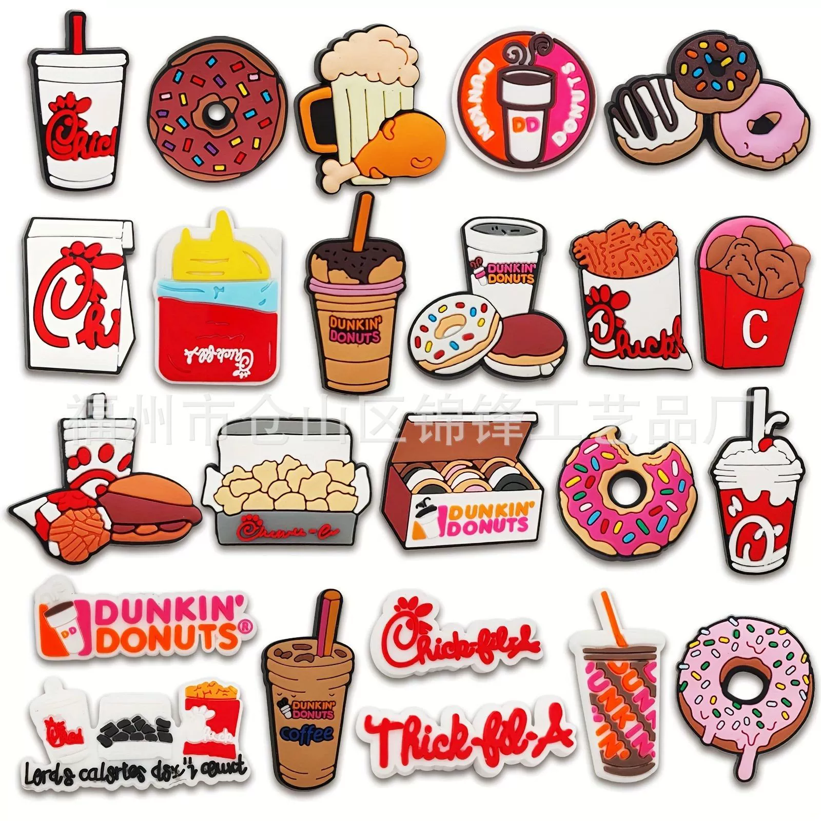 Новая трансграничная десертная еда серия отверстий обувь цветок пряжка для обуви DIY аксессуары милый мультяшный цветок обуви