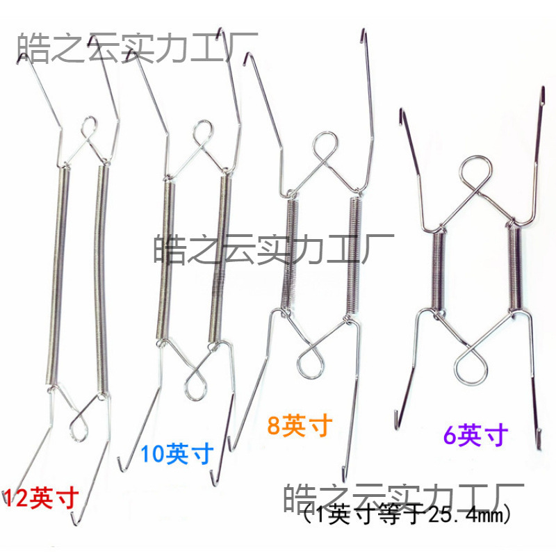 W-Shaped Plate Hook Decoration Invisible Hanging Plate Hook Spring Hook Bracket Painting Plate Hanging on the Wall