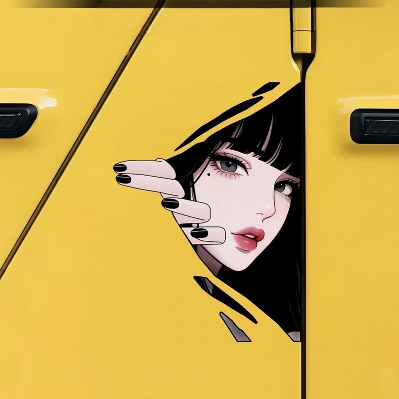 New Style 2D Anime Girl Car Stickers, Personalized Creative Eye-Catching Car Body Decoration Stickers, Waterproof Stickers New Style 2D Anime Girl Car Stickers, Personalized Creative Eye-Catching Car Body Decoration Stickers, Waterproof Stickers