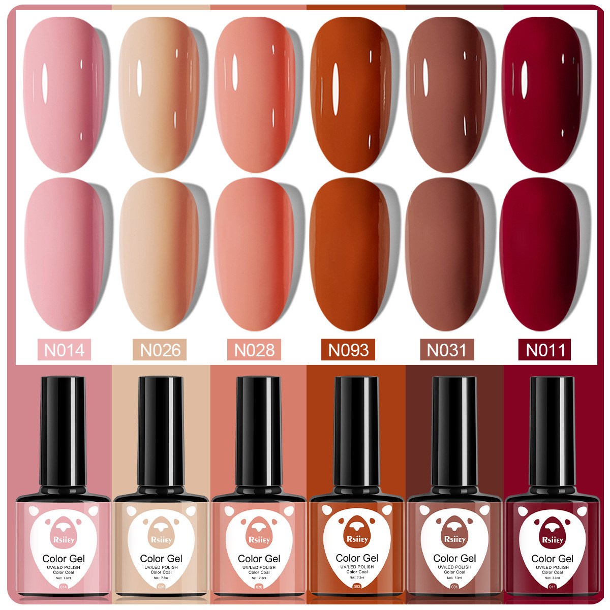 6 colores esmalte de uñas pegamento fototerapia embotellada color popular pintado brillante ojo de gato pegamento UV fototerapia pegamento esmalte de uñas traje de pegamento