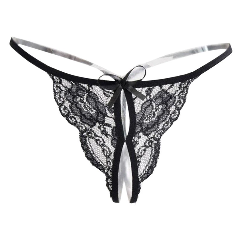 Любовные трусики женские кружева прозрачные промежность открытые жемчужные трусики сексуальные стринги мужские секс трусики оптом
