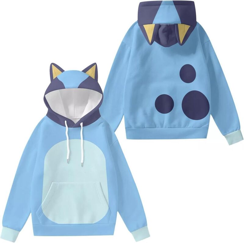 Owl House Cosplay Hoodie European and American Owl Magic Club 3D Printed Ear Double Hat Sweater