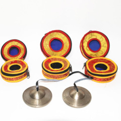 Wholesale Tibetan brocade embroidered clapper case with ringing packaging box for wind chime ritual instruments, note: only the case is included