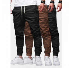 Cross-border High Street nuevos pantalones de color sólido para hombres pantalones deportivos para hombres jóvenes