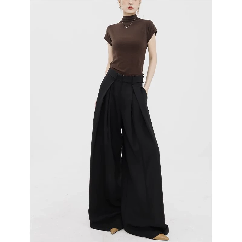 Classic suit jacket, spring trousers, increased thickness, high waist