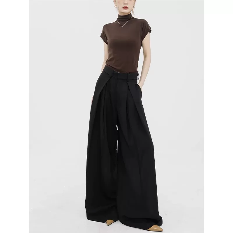 Classic suit jacket, spring trousers, increased thickness, high waist