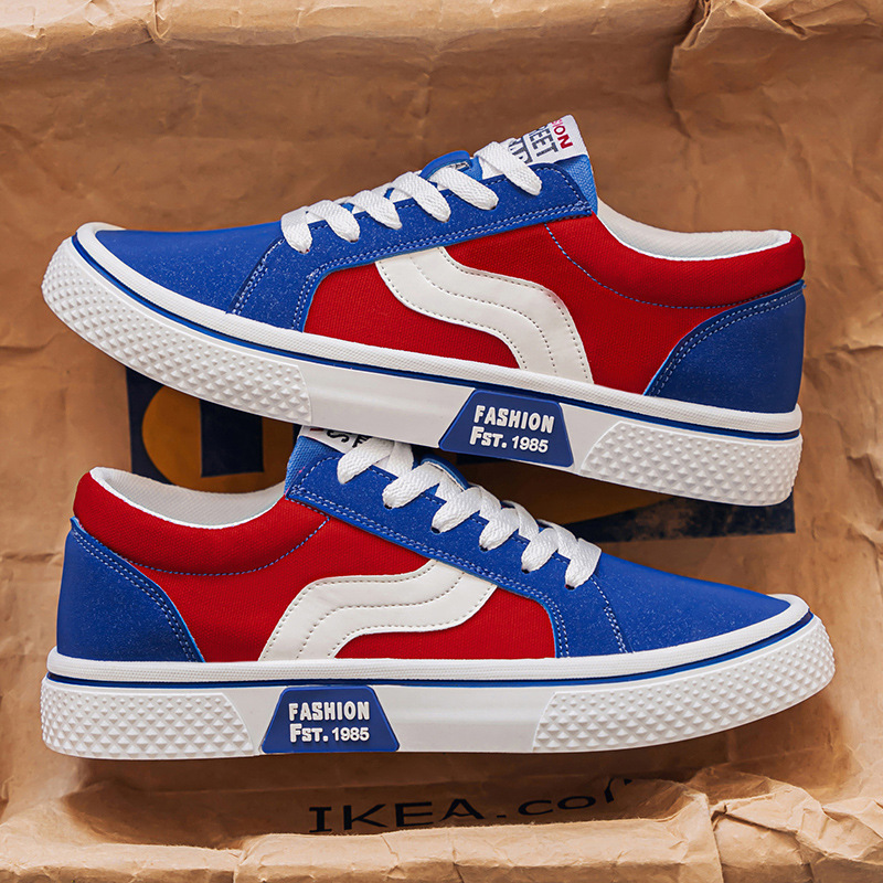 2025 Frühjahr Neue Atmungsaktive Vielseitige Skate Herren Weiche Sohle Casual Sport Trendy Fashion Canvas Schuhe_voghion.com