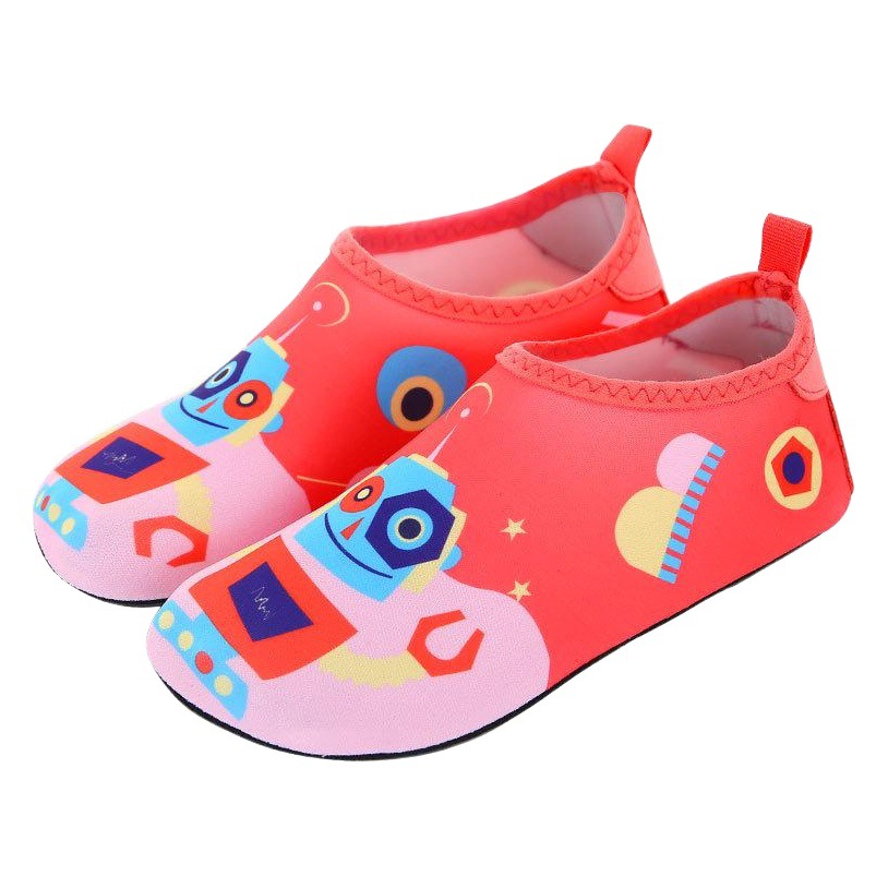子供用ビーチ水泳靴水上楽園漫画ゴム底ビーチ靴下靴貼り肌滑り止め切断防止潜水靴