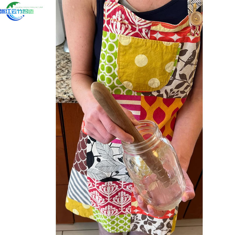 Amazon venta de madera de acacia varilla de agitación utensilios de cocina varilla de agitación logotipo puede ser fijo