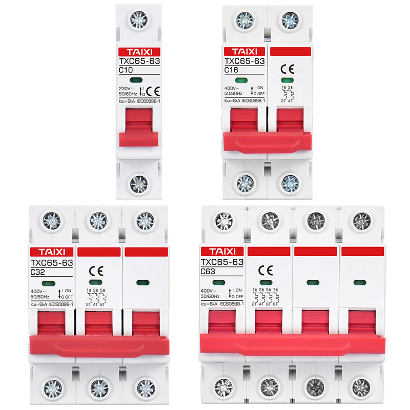 TXC65 micro interruptor 110V estándar doméstico DZ47-63A interruptor de aire pequeño fusible inteligente image 6