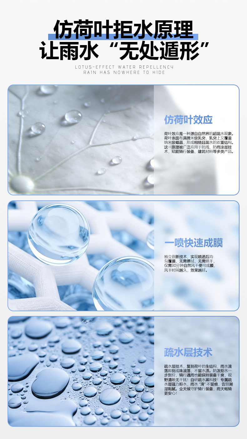 Dexixi rainproof spray for electric vehicle canopies, rainproof agent for electric vehicle canopies, rainproof spray for battery-powered vehicle canopies