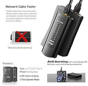 ZoeRax イーサネット圧着ツールキット RJ45 圧着ツール、CAT5 Cat5|undefined