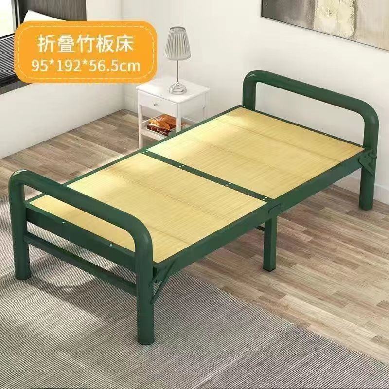 家用单人双人午休午睡竹床竹子实木板式硬板床简易加固凉床折叠床|undefined
