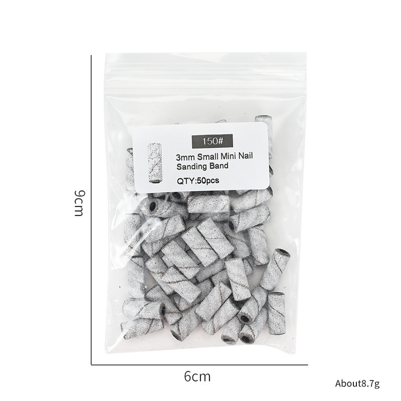50pcs white small sand circle bag 150#(without bearings)