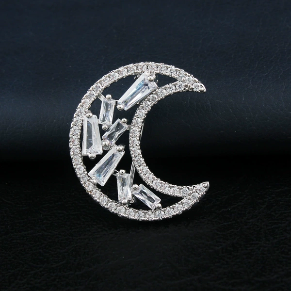 Moon Pin-Platinum 020