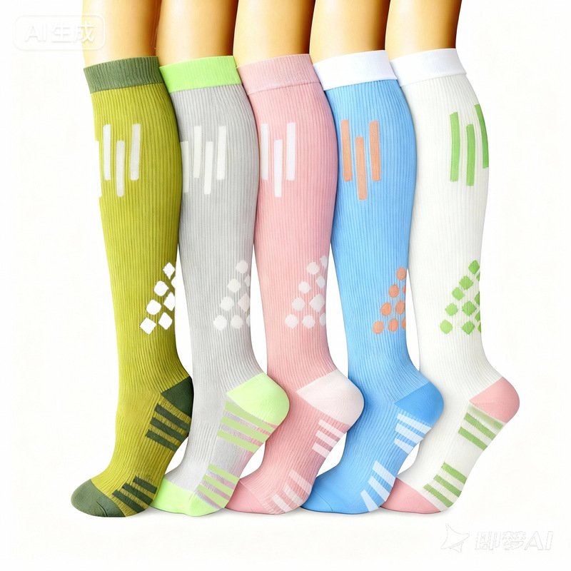Cross-Border New Pressure Socks, High Elastic Gradient Compression Socks, Nurse Running Travel Socks, Sports Fitness Socks
