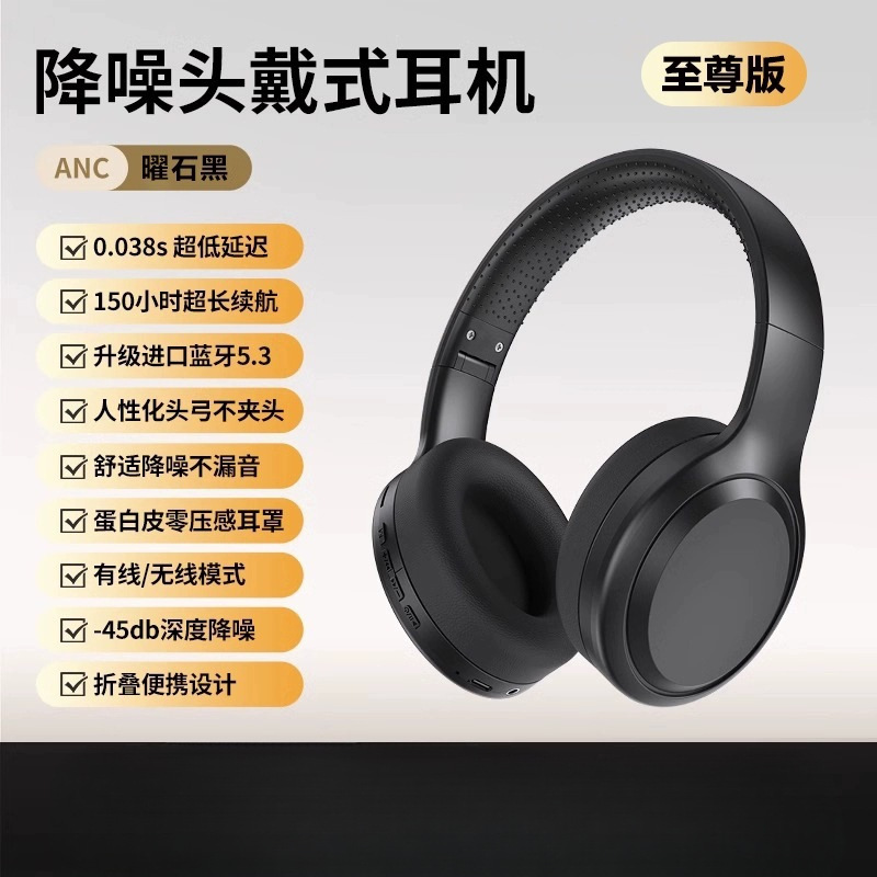 2025年新款头戴式无线蓝牙耳机电脑手机有线降噪耳麦电竞游戏4044|undefined
