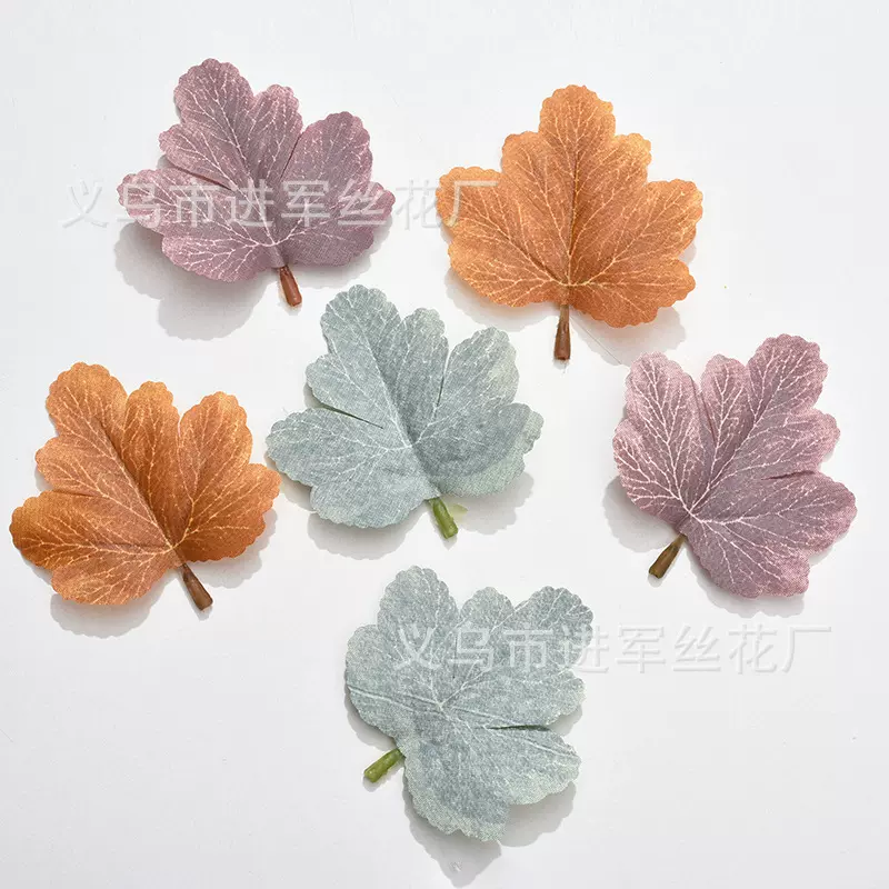 仿真植物花叶配件 仿真葡萄叶人造景观假树装饰仿真花欧式提子叶