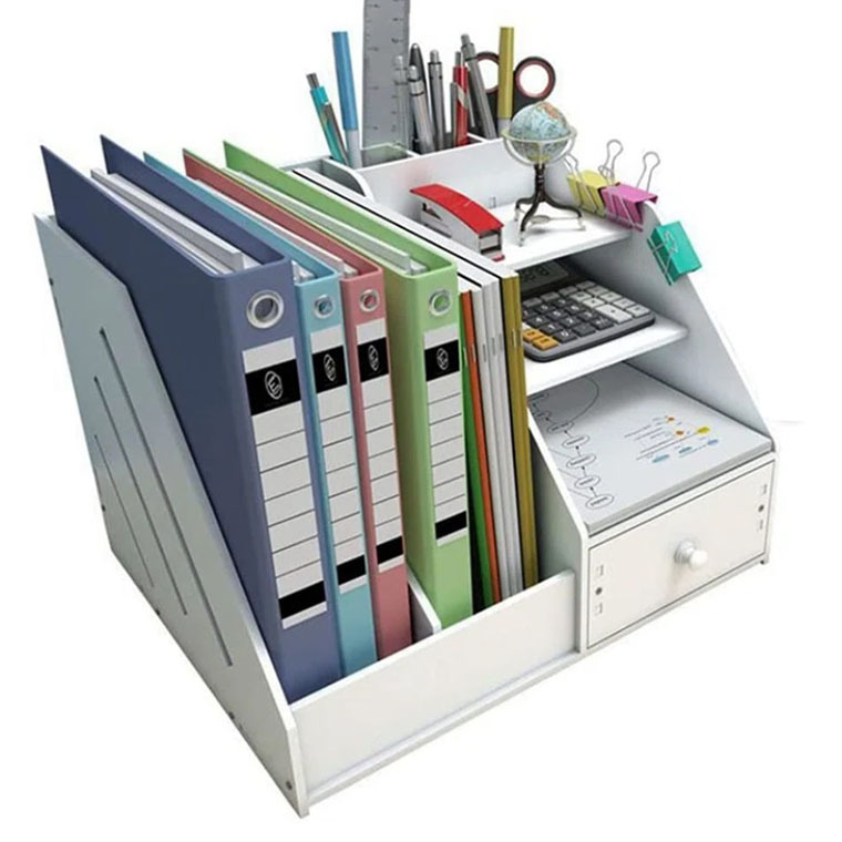 亚克力收纳盒多格大容量带抽屉收纳盒桌面办公用品摆放整理盒批发