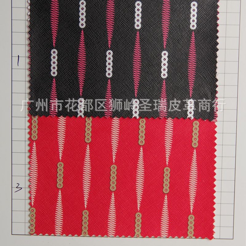 厂家直销 江苏印刷图案皮革 装饰革SR-1410大量现货