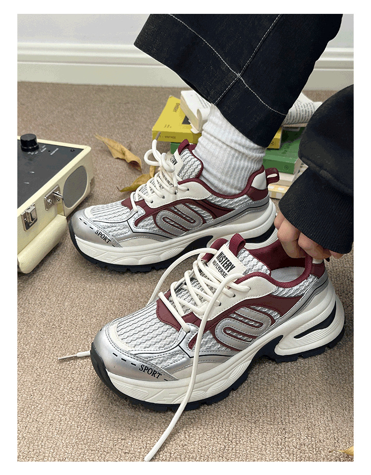 Women's Thick Soled Casual Sports Shoes Versatile Platform Style_voghion.com
