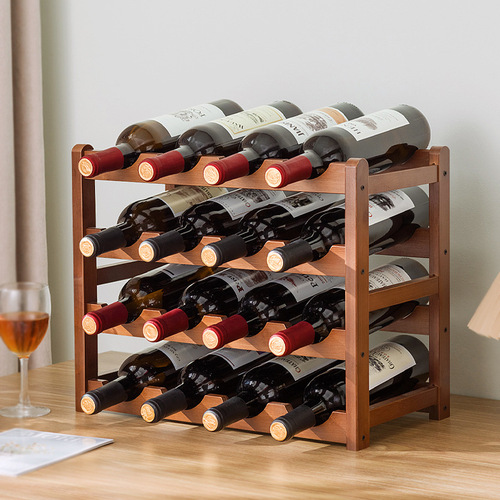 Creative red wine rack ornaments desktop multi-layer red wine display rack living room home wine rack with wine bottle holder