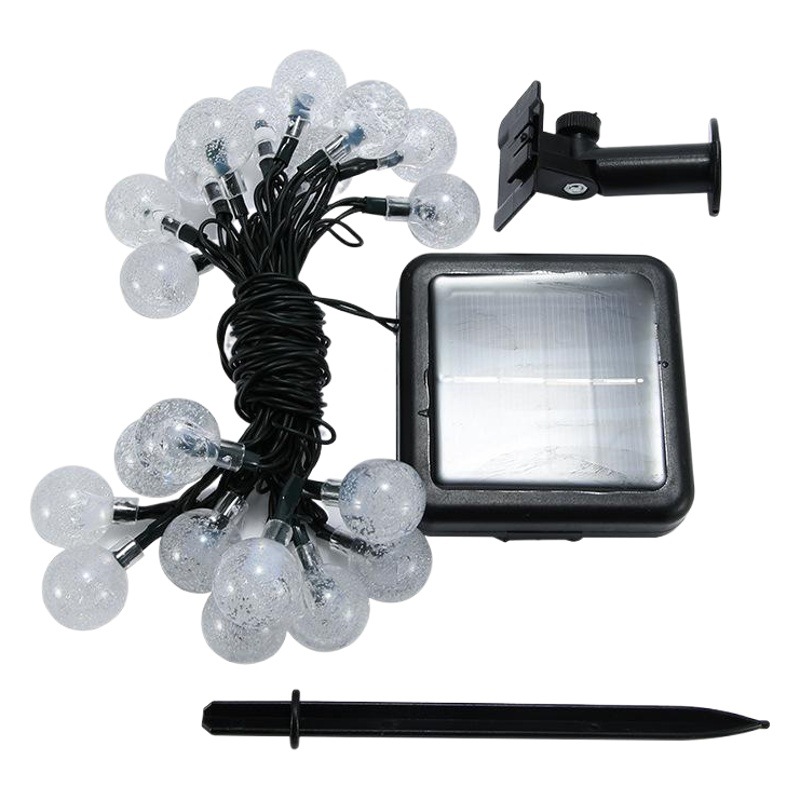 LED bola de la burbuja solar cadena de luz solar led luz intermitente cortina de luz internet celebridad luz de la habitación