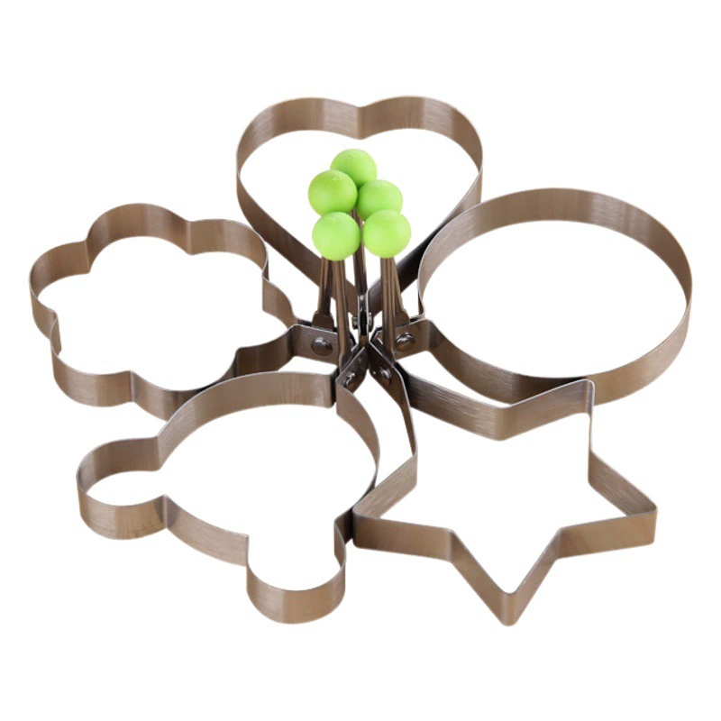 Креативное яйцо из нержавеющей стали Жареное яйцо Кольцо в форме сердца